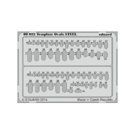Template ovals & oblong STEEL tool