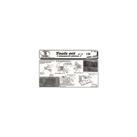 Tool set n. 2 for zimmerit application