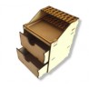 Compact Organiser - 2 Drawers And A Brush And Paint Rack