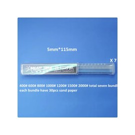 Pre-cut Sandpaper Strips - 115 x 15 mm (30 strips loaded - 800)