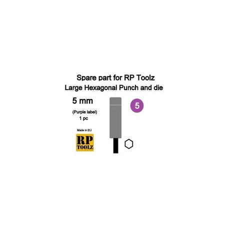 Spare Part For RP Toolz Large Hexagonal Punch And Die Set 2,5mm
