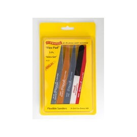 Anodized Aluminum Frame (1 pc) and 17 Assorted Abrasive Refill Tapes