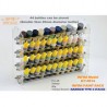 Paint Rack Narrow 4 stacks (for Tamiya / Vallejo / Mig and AK)