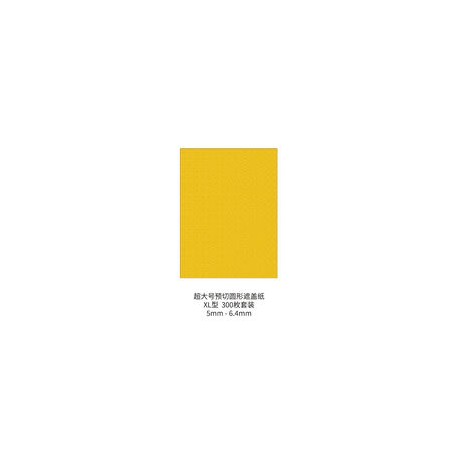 Pre-cut Circular Masking Paper Set size L - 3,5mm-4,9mm (300 pcs)