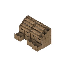 Large Modeling Paint Organiser - Workshop Holes 36mm