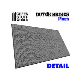 Rolling Pin DUTCH Bricks 15mm