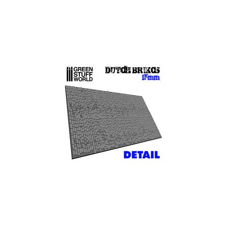 Rolling Pin DUTCH Bricks 15mm