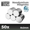 Neodymium Magnets 8x2mm - 50 Units (N35)
