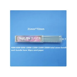 Pre-cut no residual Sticky Sandpaper 72 x 21 mm (20 strips loaded - 800)