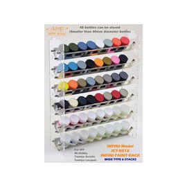 Paint Rack Wide 6 stacks (for Mr. Hobby / IPP)