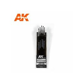 SILICONE BRUSHES MEDIUM TIP MEDIUM (5 SILICONE PENCILS)