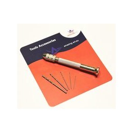 Mini wiertarka r?czna + 10 wierte? w rozmiarach 0,5 - 2mm